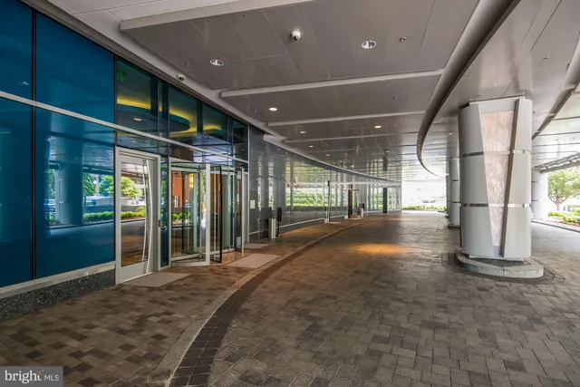 a view of lobby with stairs