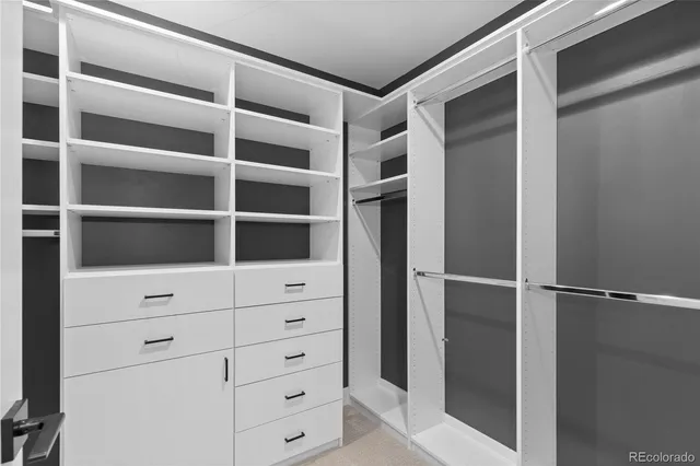 a view of walk in closet