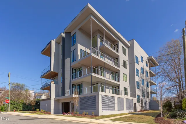 a front view of a building