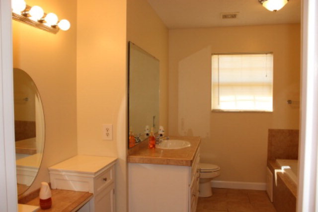 249 Callaway Road Forsyth, GA 31029 - Photo 8 of 13 a bathroom with a sink a toilet and shower