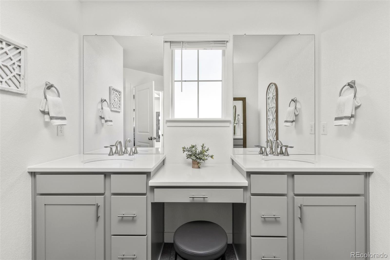 5067 Preserve Place Firestone, CO 80504 - Photo 30 of 50 a bathroom with a sink and a mirror