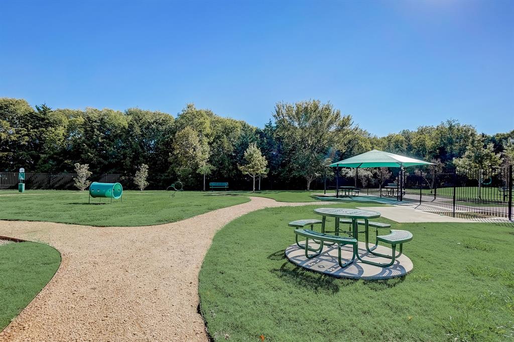 2113 Rubin Road Fate, TX 75189 - Photo 30 of 37 View of property's community featuring a dog friendly area and view of wooded area