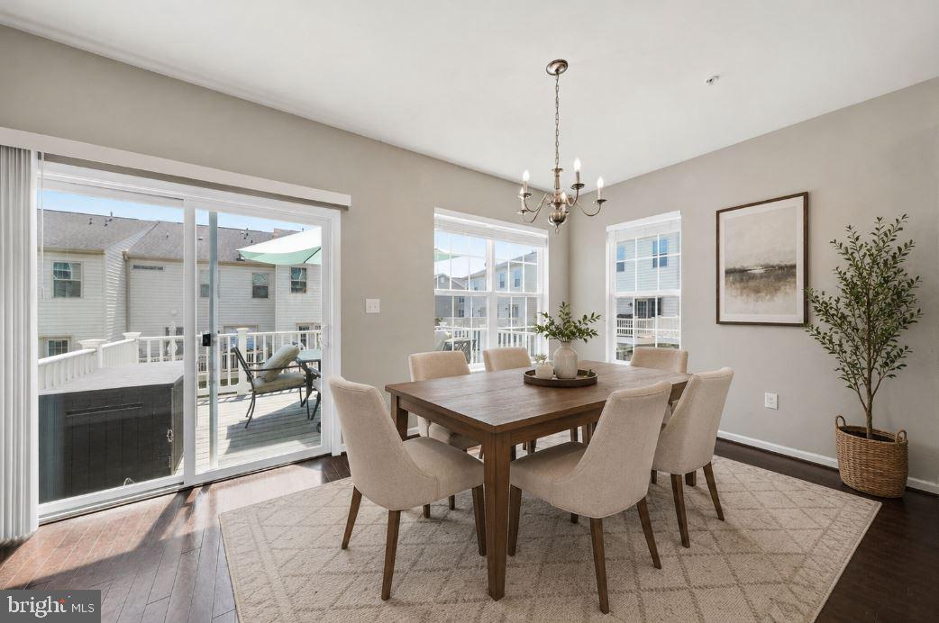 6251 Alexa Street Frederick, MD 21703 - Photo 21 of 61 Dining with Deck Access (virtually staged)