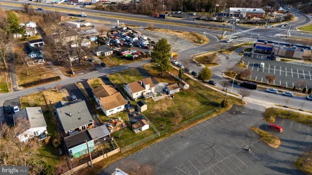 an aerial view of multiple house