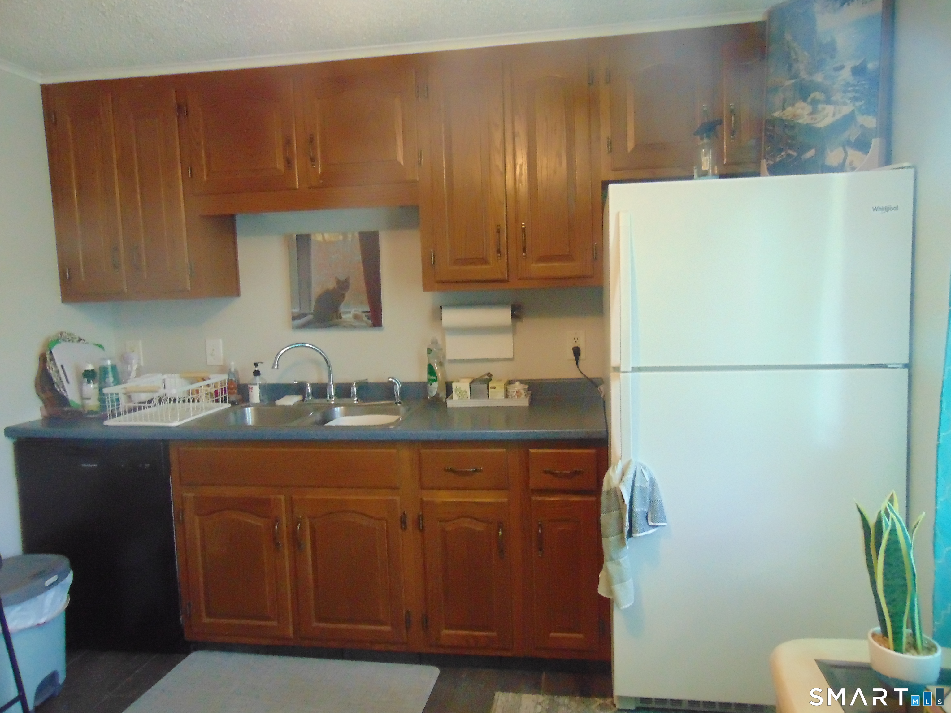 882 North Colony Road, Unit 31 Meriden, CT 06450 - Photo 19 of 34 a kitchen with a sink a refrigerator and cabinets