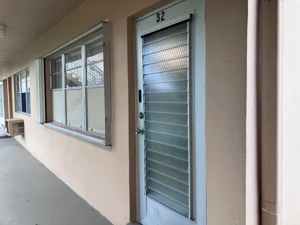 a view of front door