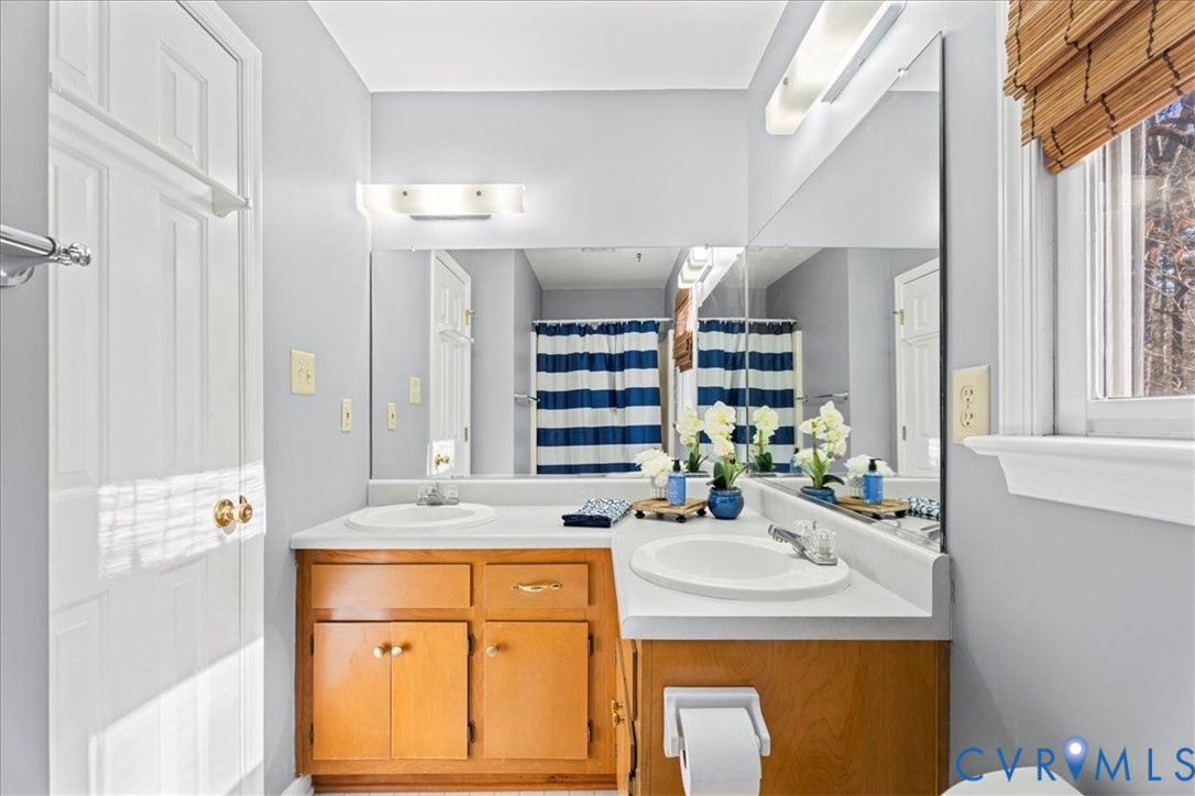 2739 Ridgeview Road Powhatan, VA 23139 - Photo 14 of 42 a bathroom with a sink and a mirror