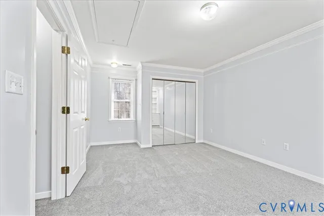 a view of an empty room