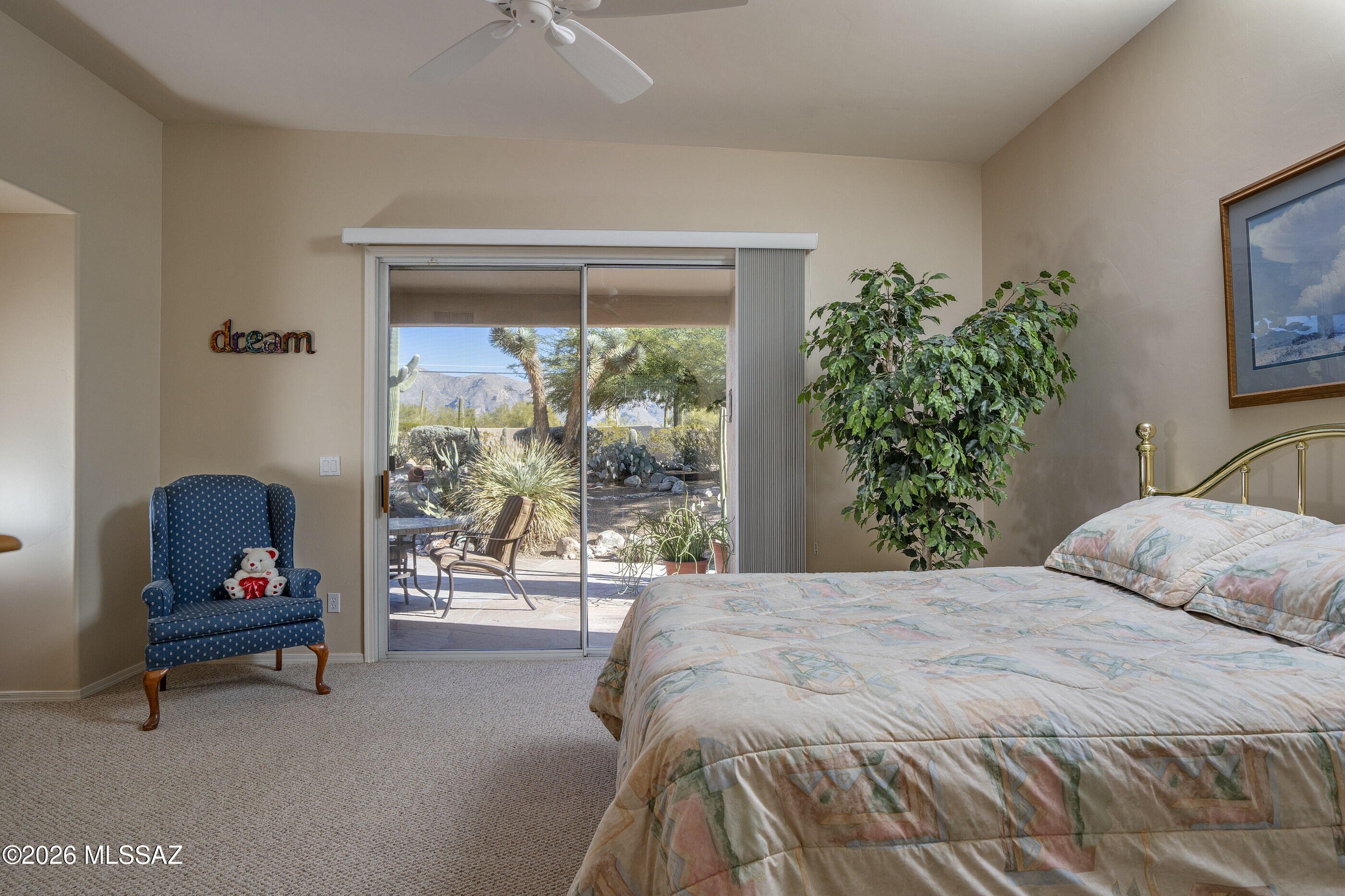 715 West Panorama Road Tucson, AZ 85704 - Photo 19 of 34 Primary Bedroom looking out to backyard