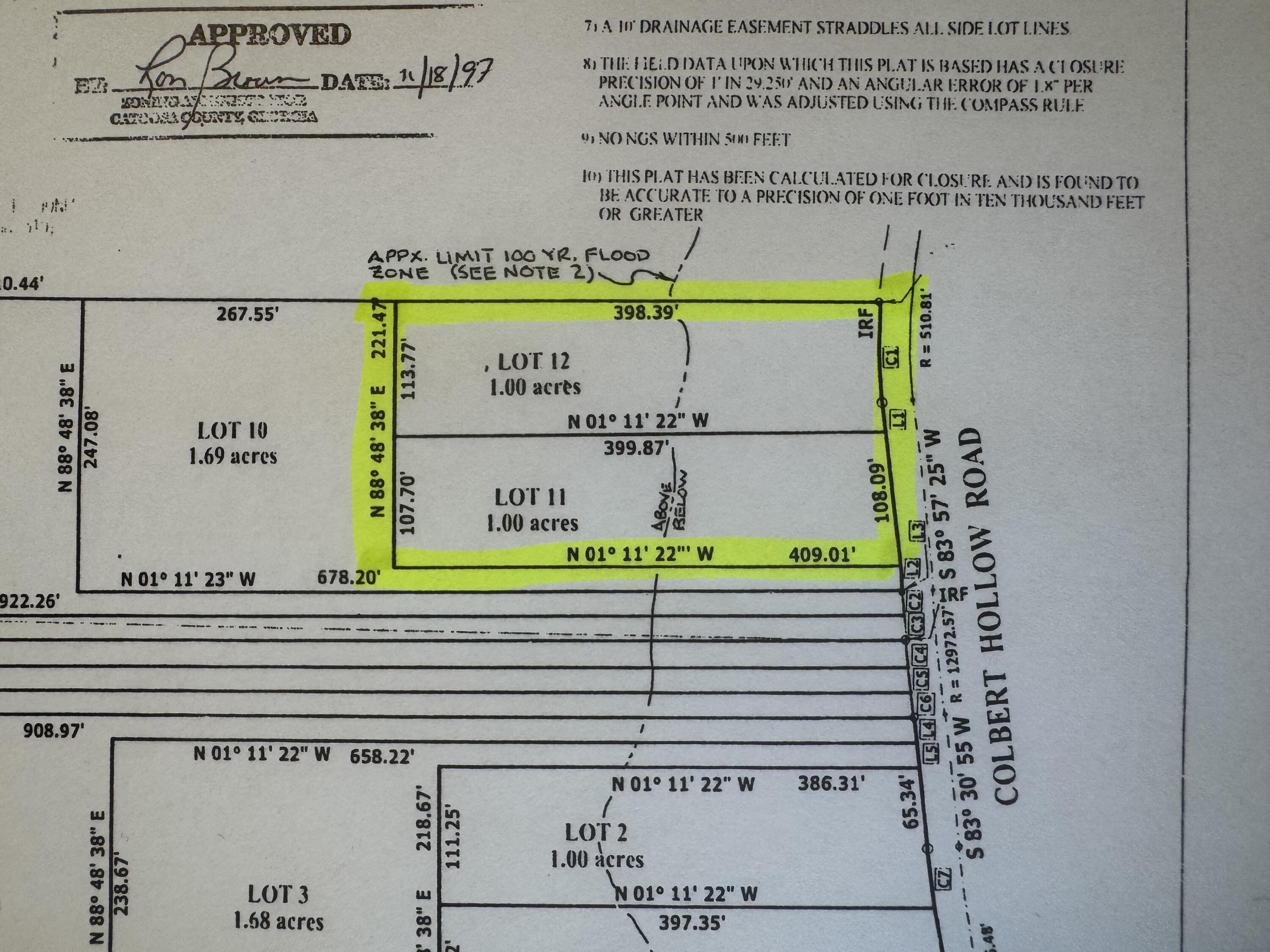 1801 Colbert Hollow Road Rock Spring, GA 30739 - Photo 39 of 39 plat map