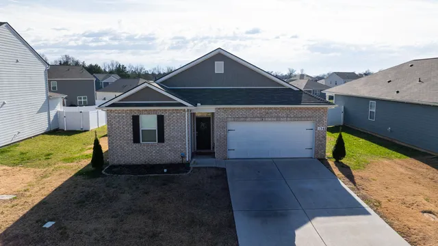 a front view of a house