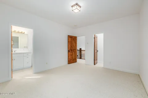 a view of a room with closet area