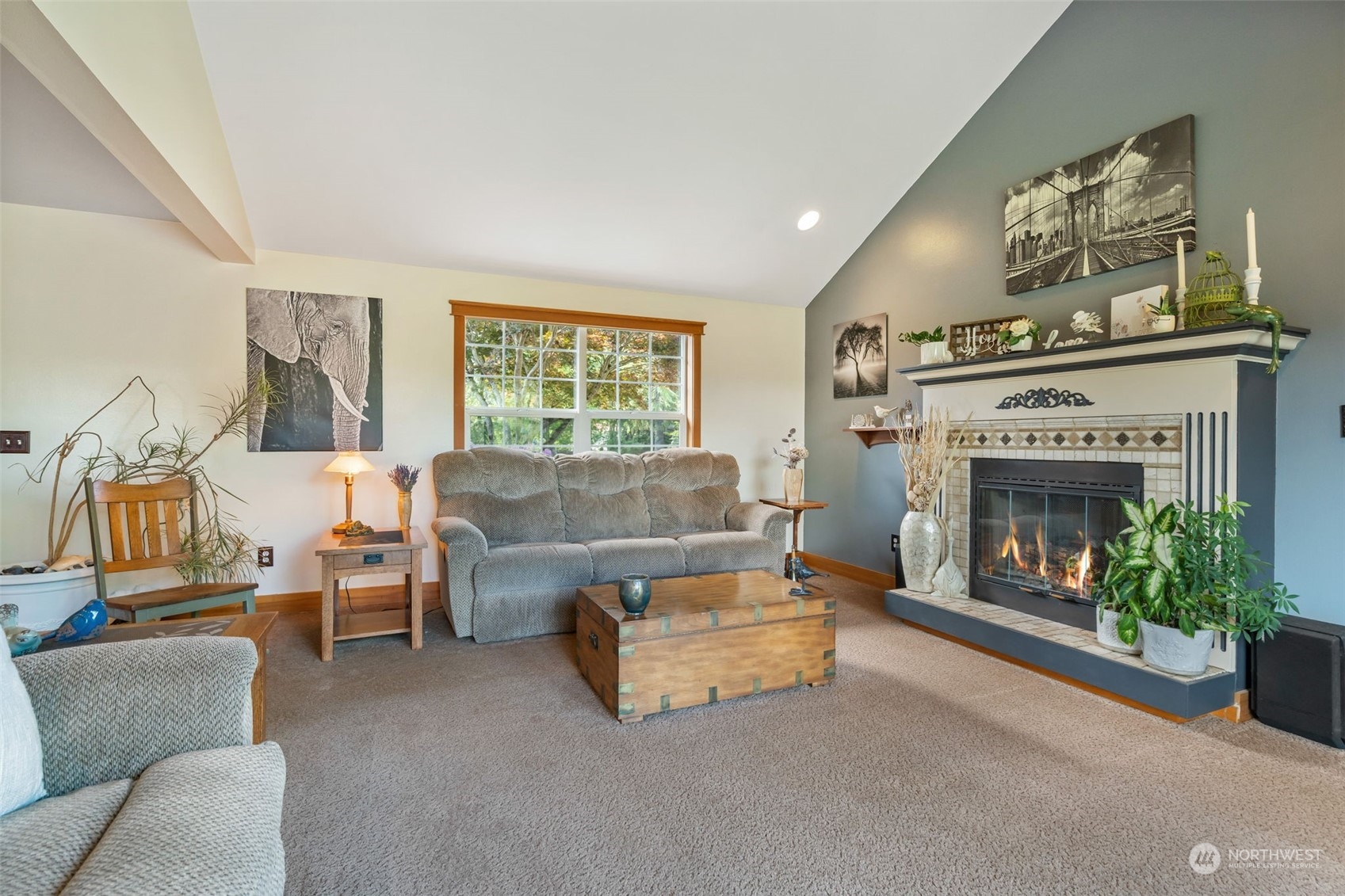 916 McLeod Road Bellingham, WA 98226 - Photo 3 of 40 a living room with furniture and a fireplace