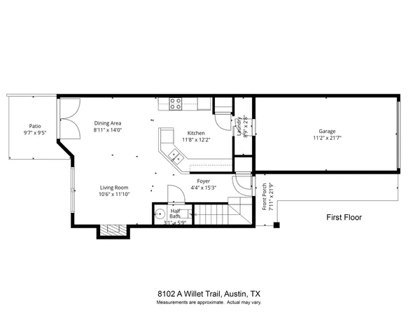 $1,725 | 8102 Willet Trail, Unit A, Austin, TX 78745