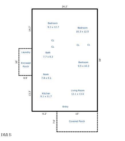707 Old Oxford Road Durham, NC 27704 - Photo 10 of 10 Floorplan 707 Old Oxford Rd
