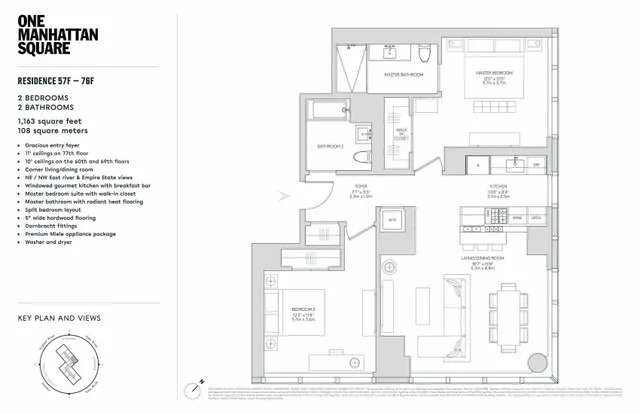 $2,950,000 | 252 South Street, Unit 77F | Manhattan