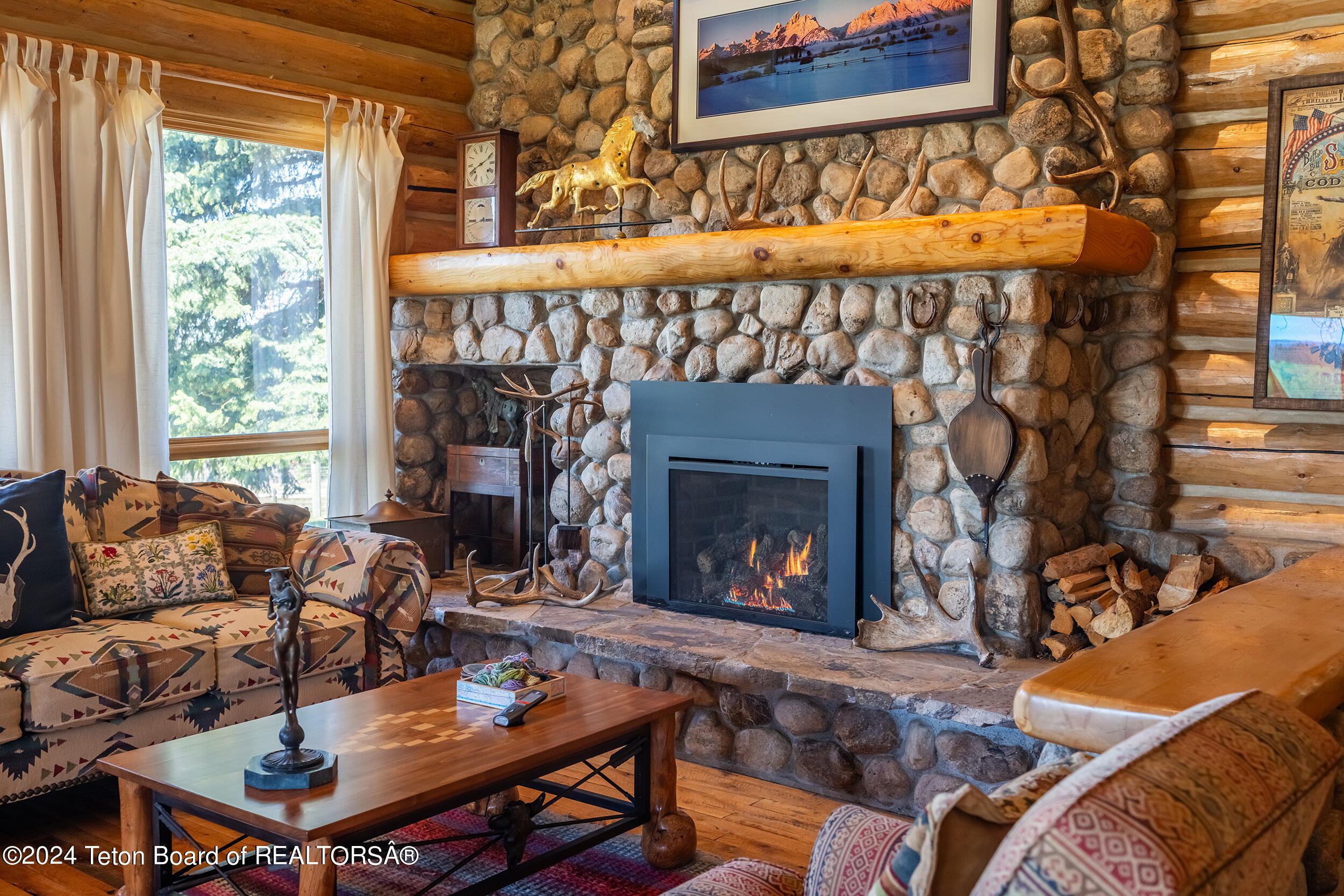 465 East Rigby Road Alta, WY 83414 - Photo 6 of 85 Main House Fireplace
