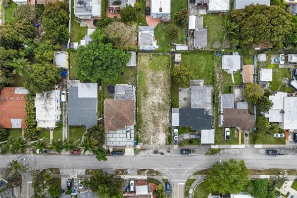 an aerial view of multiple houses