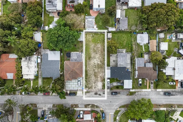 an aerial view of multiple houses