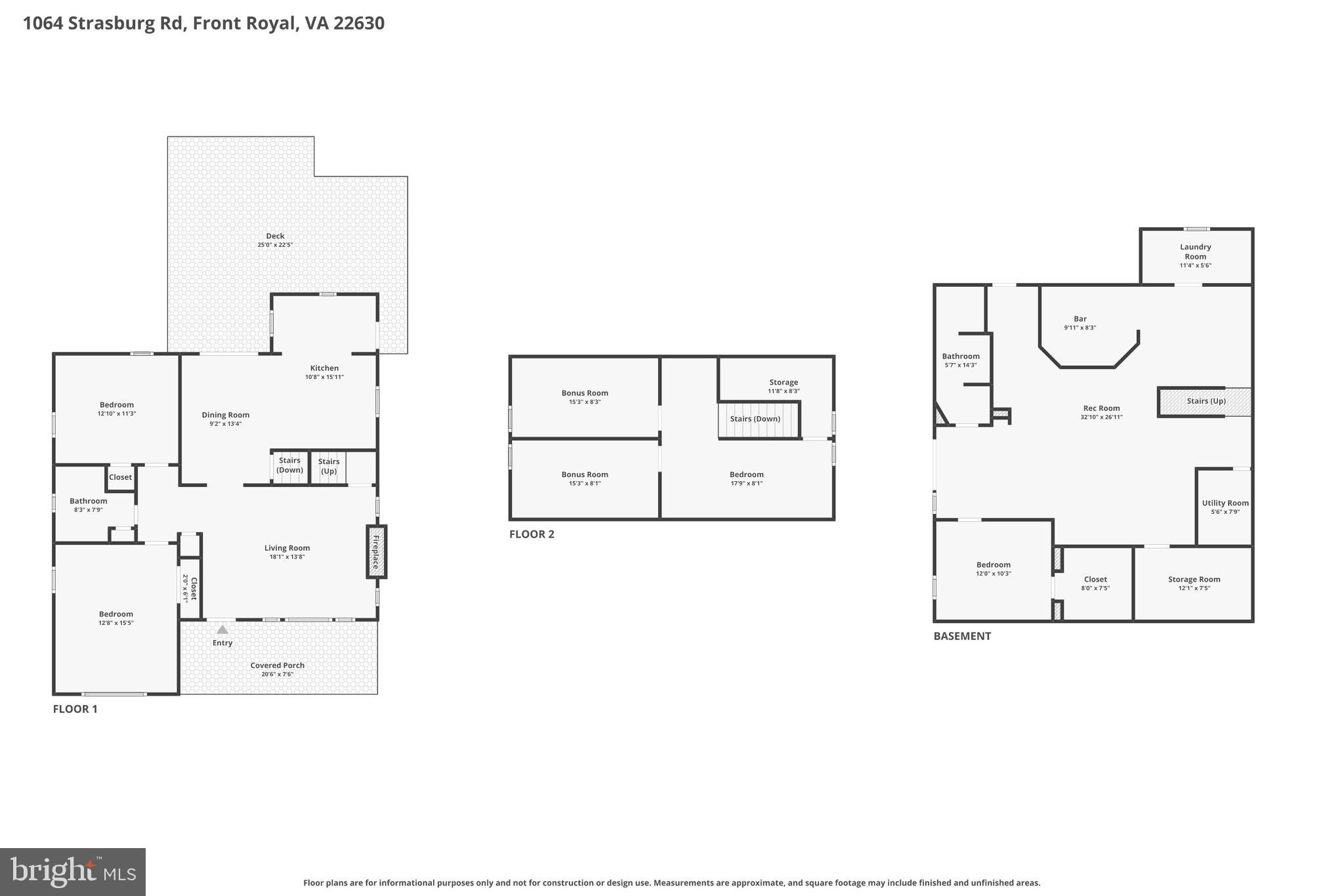 1064 Strasburg Road Front Royal, VA 22630 - Photo 72 of 73 Floor plan