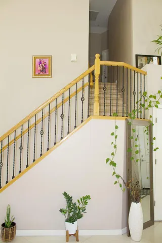 a view of entryway with a potted plant
