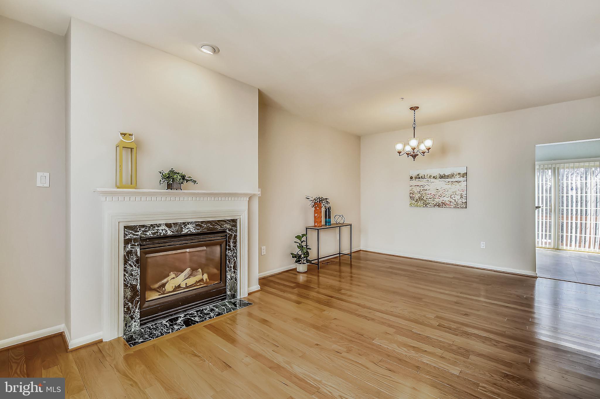 12157 Amber Ridge Circle Germantown, MD 20876 - Photo 17 of 36 View from Family Room & Gas Fireplace with Mantle