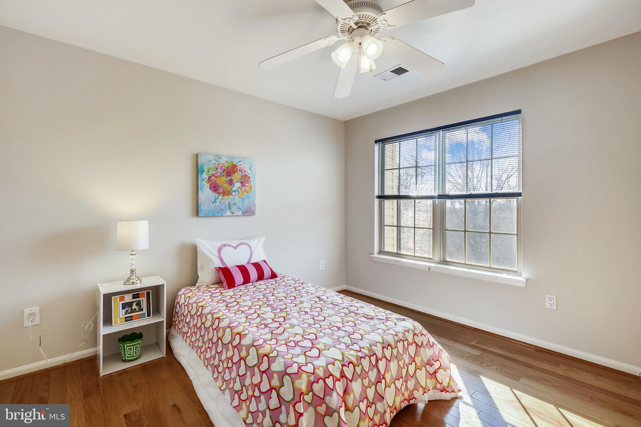 12157 Amber Ridge Circle Germantown, MD 20876 - Photo 27 of 36 2nd Bedroom w/Hardwood Floors & Ceiling light/fan