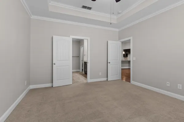 wooden floor and closet in a room