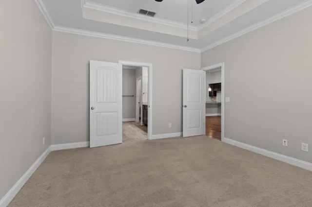 wooden floor and closet in a room