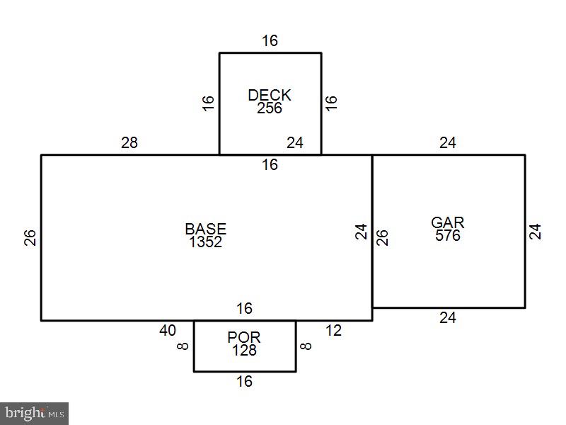 9288 Stonegate Lane Rhoadesville, VA 22542 - Photo 45 of 53 Outline of Foundation & Deck/Porch