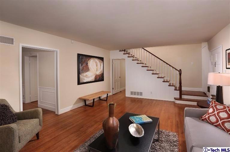 1915 Cañada Boulevard Glendale, CA 91208 - Photo 11 of 42 a living room with furniture and wooden floor