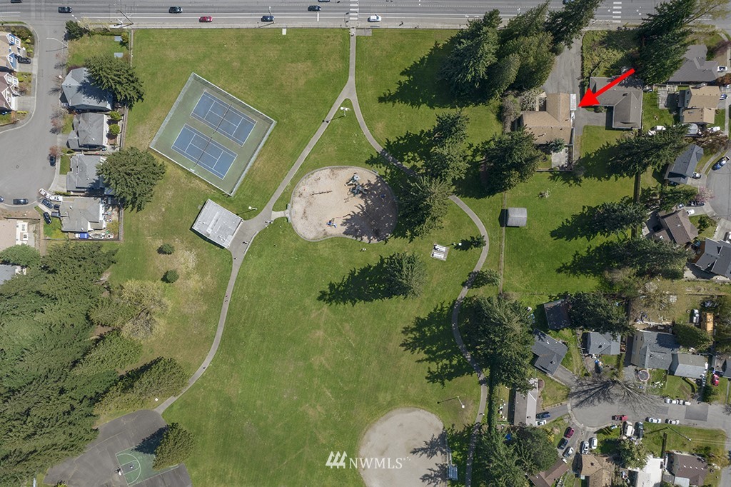 807 Union Street Northeast Renton, WA 98056 - Photo 27 of 38 an aerial view of a house with a garden