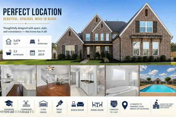 $594,500 | 7198 Harrier Drive East, Olive Branch, MS 38654