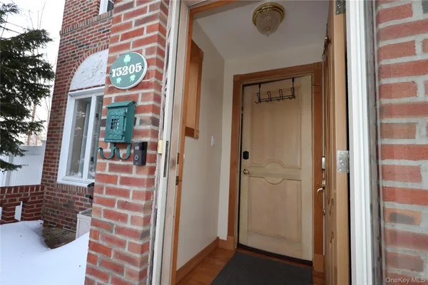 a view of a entryway door front of house