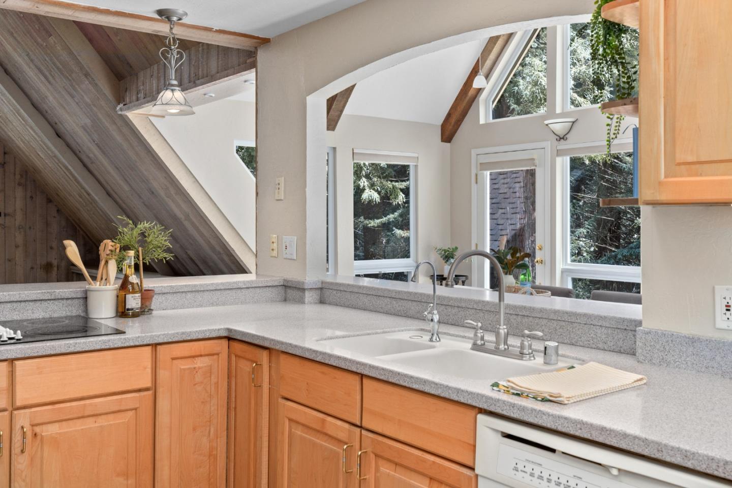 394 Summit Road Watsonville, CA 95076 - Photo 11 of 26 a bathroom with a sink and a large mirror