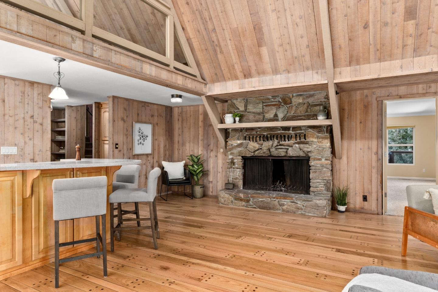 394 Summit Road Watsonville, CA 95076 - Photo 9 of 26 a view of a livingroom with furniture and a fireplace