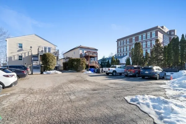 a view of a street in front of house