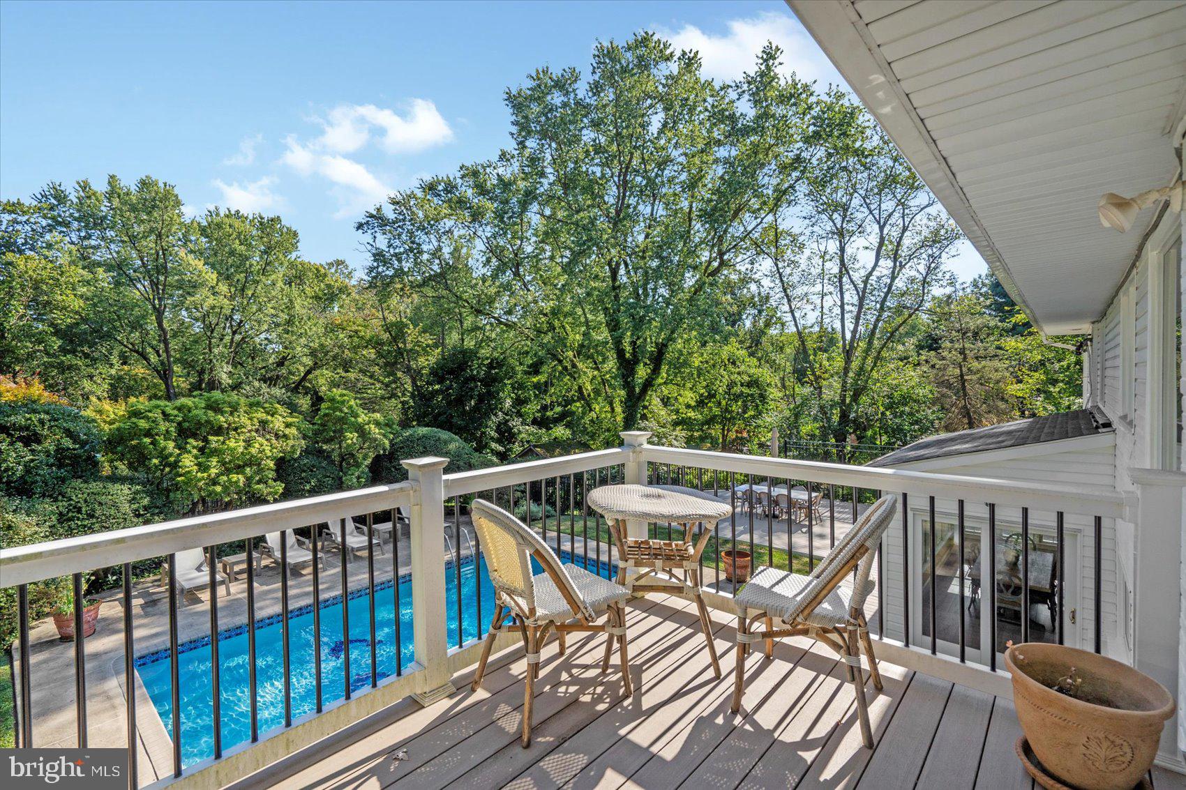 2413 Stanwick Road Phoenix, MD 21131 - Photo 32 of 46 a view of balcony with furniture and trees