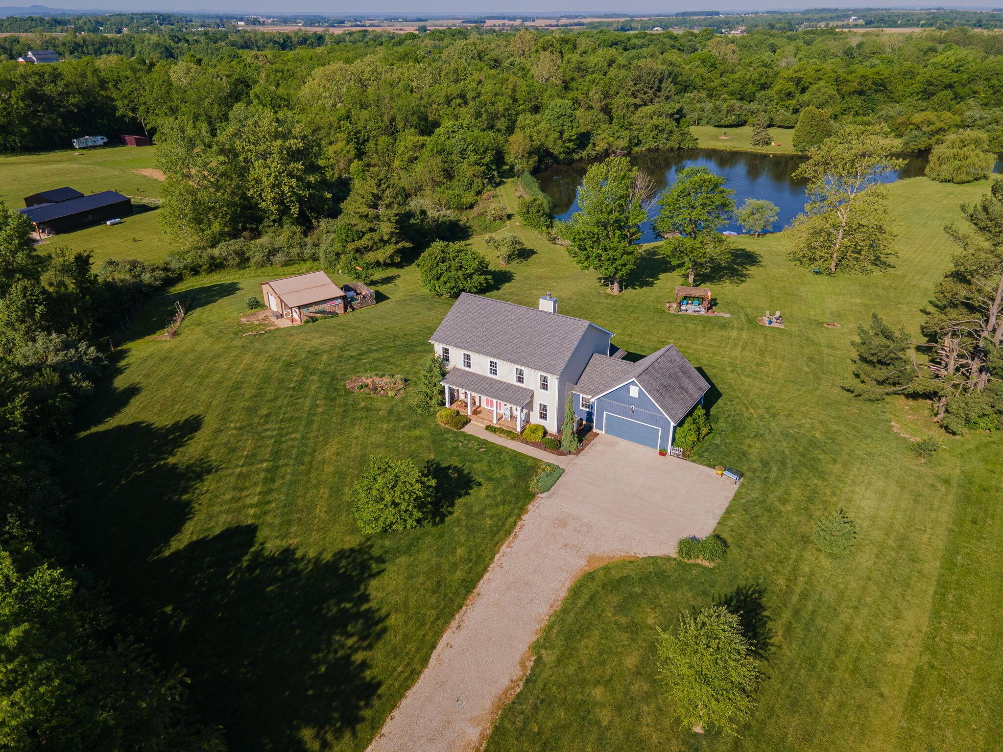 25885 Shoemaker Road Circleville, OH 43113 - Photo 31 of 48 Aerial View