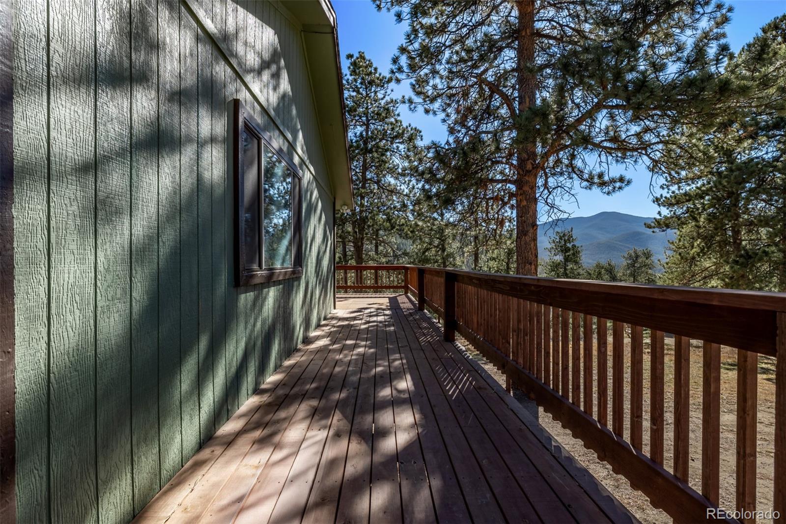 20 Parkview Bailey, CO 80421 - Photo 42 of 50 a view of balcony with wooden floor