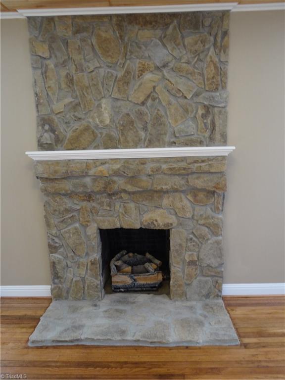 524 High Point Street Randleman, NC 27317 - Photo 10 of 30 Stone gas log fireplace