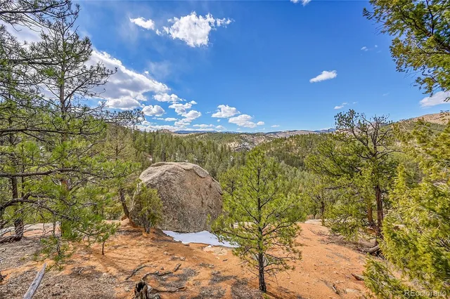 a view of a backyard of the house