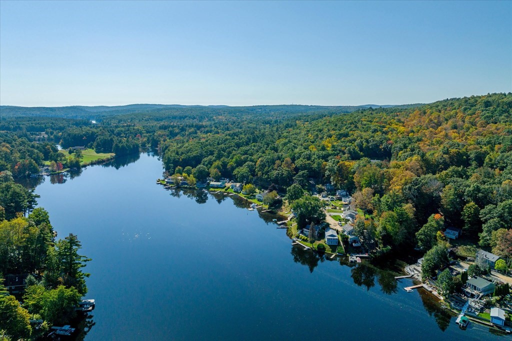 117 May Brook Road Holland, MA 01521 - Photo 28 of 30 an aerial view of a houses with a yard and lake view