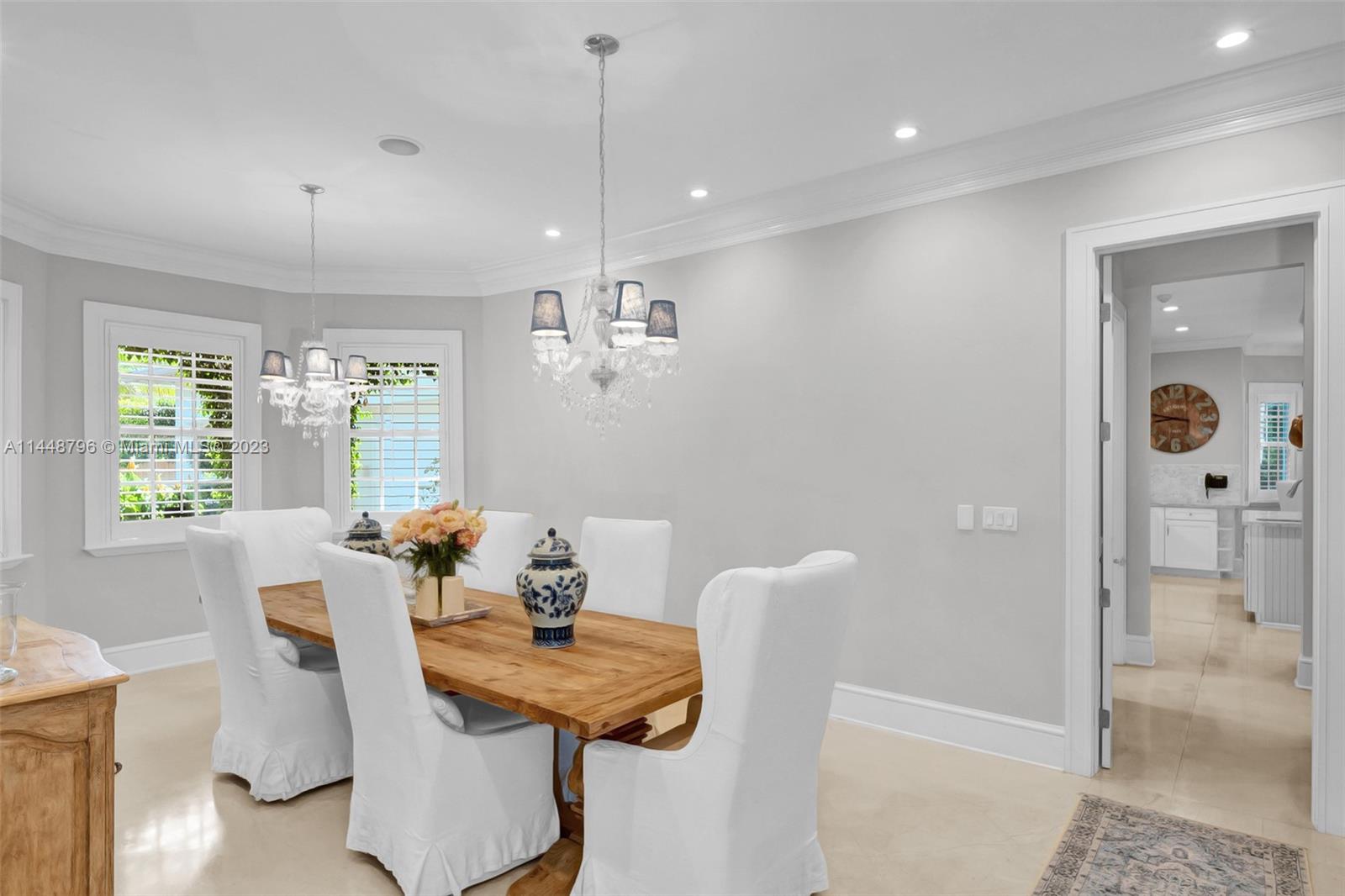 4270 Lennox Drive Miami, FL 33133 - Photo 16 of 39 a view of a dining room with furniture window and outside view