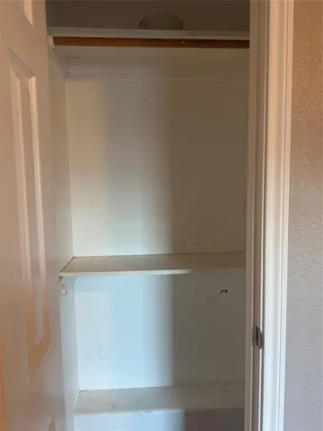 a close view of closet