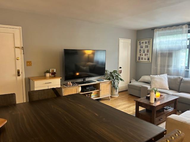 199-39 19th Avenue, Unit UPPR Queens, NY 11360 - Photo 3 of 16 Living area featuring light wood-style floors