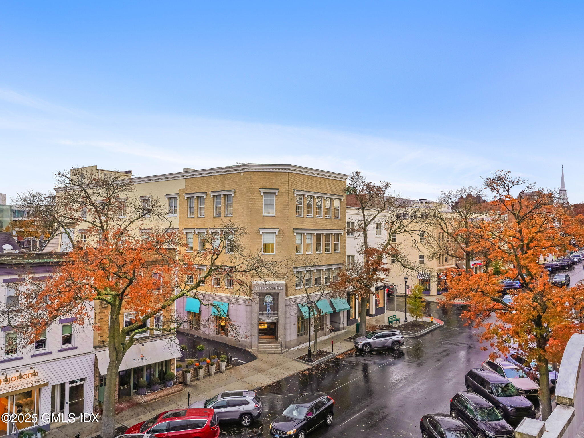 169 Greenwich Avenue, Unit FRONT Greenwich, CT 06830 - Photo 19 of 22 a view of a city that has tall buildings