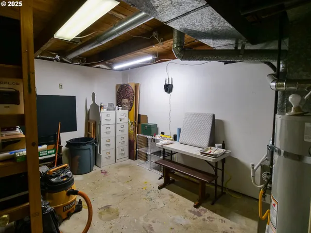 a view of gym equipment with racks