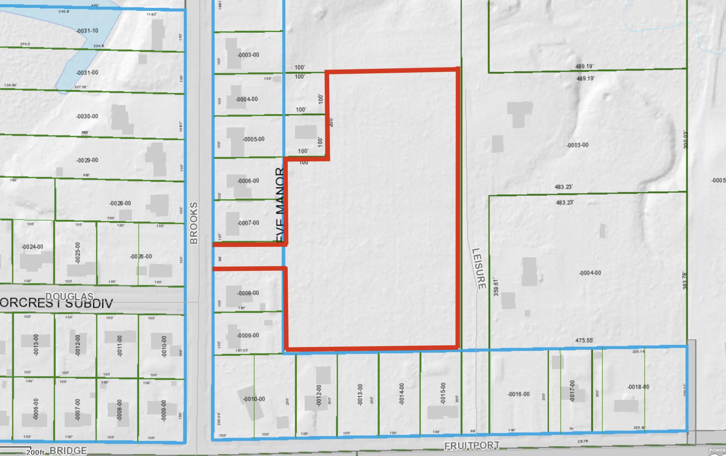 0 South Brooks Road Fruitport, MI 49415 - Photo 4 of 4 GIS map with lot lines
