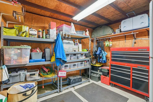 a view of storage and utility room
